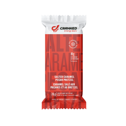 salted caramel pecan pretzel Cranked Energy Bar