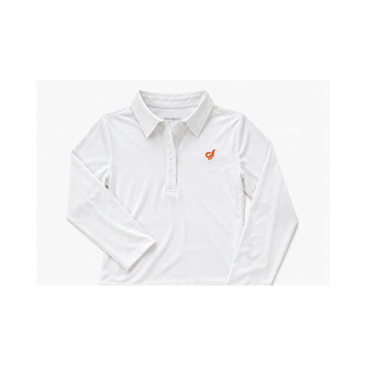 Uv protected long sleeve polo golf shirt
