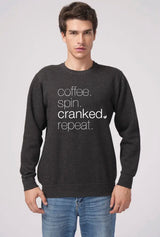 Limited Edition Crewneck - Coffee SPIN Cranked Repeat