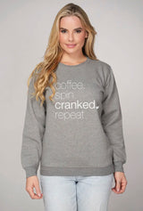 Limited Edition Crewneck - Coffee SPIN Cranked Repeat