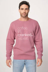 Limited Edition Crewneck - Coffee LIFT Cranked Repeat