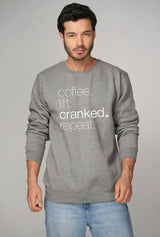 Limited Edition Crewneck - Coffee LIFT Cranked Repeat